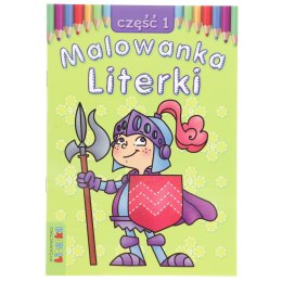 Książeczka edukacyjna Malowanka - Literki część 1 Literka Literka