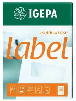 Etykieta samoprzylepna Label Multipurpose A4 biały [mm:] 105x74 Igepa Igepa
