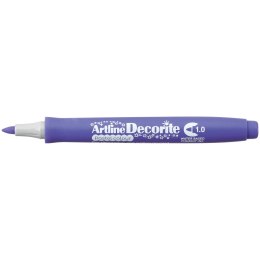Marker permanentny Artline pastelowy decorite, fioletowy 1,0mm pędzelek końcówka (AR-033 6 4) Artline
