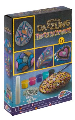 Zestaw kreatywny dla dzieci zestaw kamieni do malowania farbkami Grafix (200057) Grafix