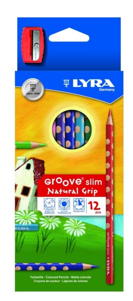 Kredki ołówkowe Lyra Groove 12 kol. (L2821120) Lyra