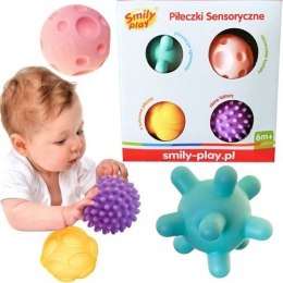 Piłeczka sensoryczna 4 szt. Smily Play (SP83687) Smily Play