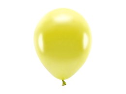 Balon gumowy Partydeco Metalizowane Eco Balloons żółty 260mm (ECO26M-084) Partydeco