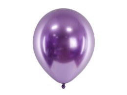 Balon gumowy Partydeco Metalizowane Glossy fioletowy 300mm (CHB1-014-50) Partydeco