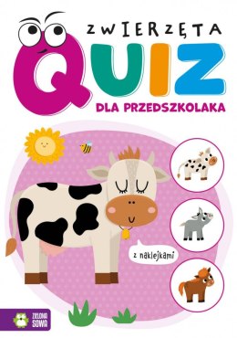 Książeczka edukacyjna Quiz dla przedszkolaka. Zwierzęta Zielona Sowa Zielona Sowa