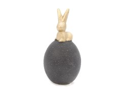 Ozdoba wielkanocna królik na jajku ceramiczny 13,5cm One Dollar (358867) One Dollar