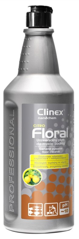 Uniwersalny płyn Clinex Floral Citro do mycia podłóg 1l (77896) Clinex