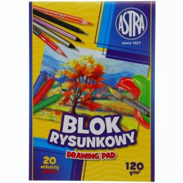 Blok rysunkowy Class Investment A4 biały 120g 20k Class Investment