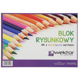 Blok rysunkowy Wektor kolor A4 mix 80g 20k Wektor