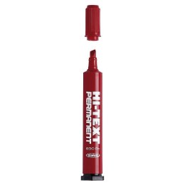 Marker permanentny Fibracolor HI-TEXT, czerwony 4,5mm ścięta końcówka Fibracolor